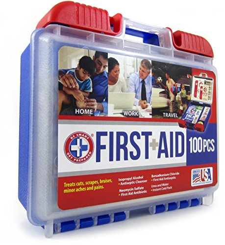 Tools Original 39 Piece General Household Tool Set in Toolbox Storage Case & Be Smart Get Prepared 100 Piece First Aid Kit: Clean, Treat, Protect Minor Cuts, Scrapes. Home, Office, Car, School - view 7