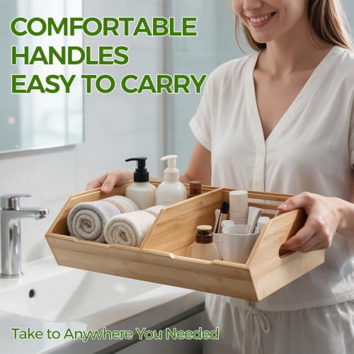 Extra Large Bamboo Pantry Storage Bins-Potato and Onion Food Storage Bin - view 6