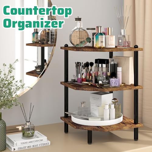 Corner Shelf Stand for Desk - 90° Corner Design to Free Up Desktop - view 3