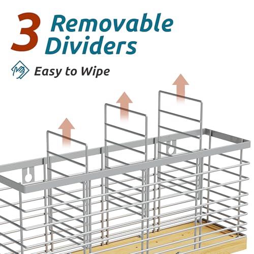 Extra Large Kitchen Utensil Holder Countertop with Removable Divider - view 4