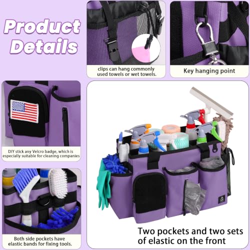 Cleaning Caddy Bag Built-in hard plastic sheet Adjustable Shoulder Strap - view 3