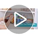 4 Pack Food Storage Organizer Bins, Clear Plastic, 4 Compartments - view 7