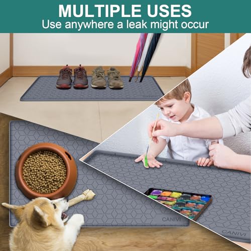Under Sink Mat, 28"x22" Waterproof Tray for Cabinet, Holds 3 Gal - view 5