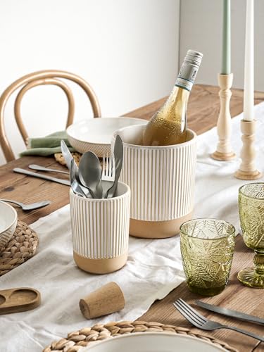 Ceramic Kitchen Utensil Holder Set of 2,Cooking Countertop Storage - view 5