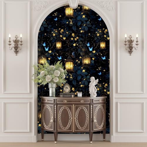 Dark Fantasy Forest Floral Peel and Stick Wallpaper 17.5" x 118" - view 5