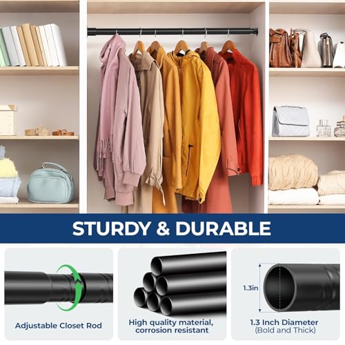 Closet Rod, 16.4 to 84 Inch Adjustable Closet Rods - view 5