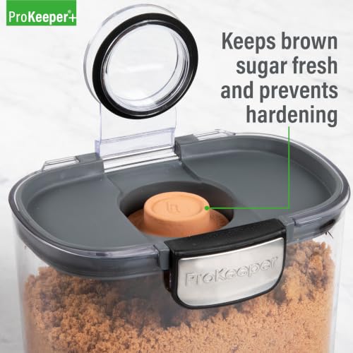 + Airtight Food Storage Container Set – Clear Plastic Flour and Sugar Canister Set with Magnetic Accessories for Kitchen Organization (Grey, 14-Piece) - view 5