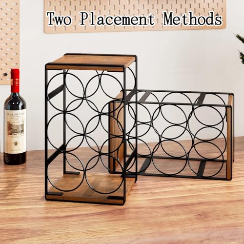 Wine Rack Countertop 6 Bottle Small Wine Racks for Inside Cabinet - view 2
