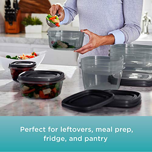 EasyFindLids Food Storage Containers with SilverShield Antimicrobial Protection, 42-Piece Set, BPA-Free, Grey - view 4