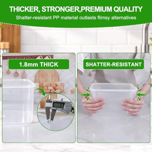 Thicker Produce Fruit Storage Containers for Fridge with Colander &Dividers - view 7