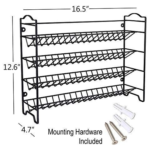Spice Rack Organizer with 36 Spice Jars 4 oz, 396 Spice Labels - view 5