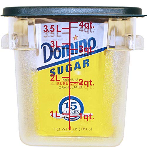 Food Storage Containers with Lids - Plastic Container Set for Pantry Storage- 4 Qt - 4 Pack for Sugar, Flour, Cereal, Dry Goods - view 2