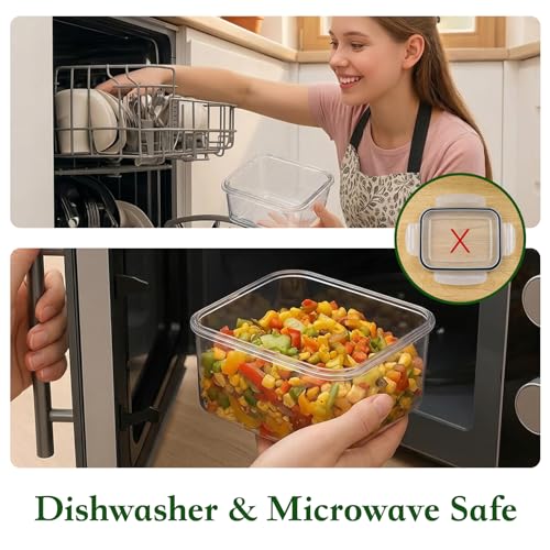 4 Pack Fruit Storage Containers for Fridge with Removable Colanders，4 in 1 Produce Storage Containers with Lids, Leakproof Fridge Organizer Bins for Salad Berry Lettuce Vegetables Meat Keeper Fresh - view 7