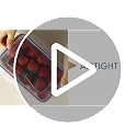LOCK & LOCK Easy Essentials Food Storage lids/Airtight containers, BPA Free, 10 Piece - Square, Clear - view 6