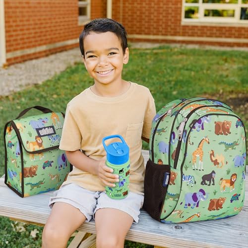 15 Inch Kids Backpack with Lunch Box Bag Bundle - Durable, Lightweight School & Travel Set - Wild Animals - view 5