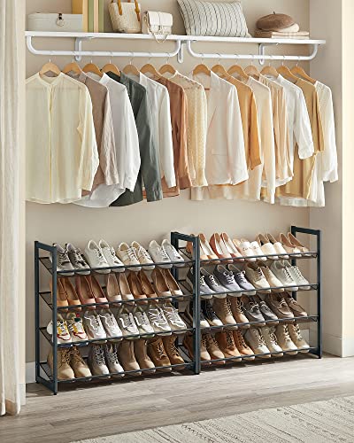 Metal Shoe Rack, 8-Tier Shoe Organizer, Holds 32-40 Pairs - view 4