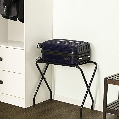 Portable Folding Travel Luggage Rack Collapsible Metal Suitcase Stand Rack Compact Closet Luggage Baggage Shelf Organizer for Guest Room Home Hotel - view 2