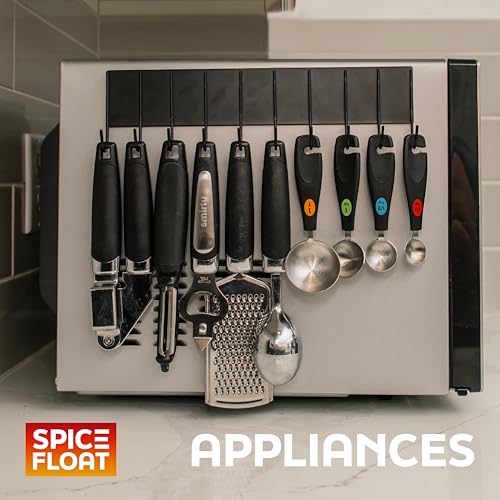 Spice Float Magnetic Spice Racks, Set of 4, Black - view 6