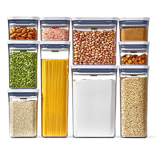 Good Grips 8-Piece Fridge Organization Set & Good Grips 10-Piece POP Container Set, White - view 5