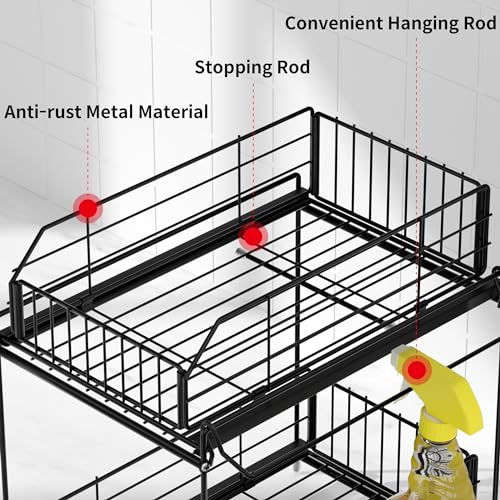 Under Sink Organizers and Storage 2 Pack, 2-Tier Pull Out - view 5
