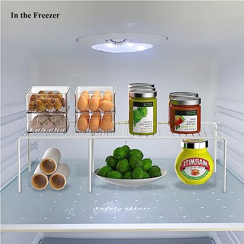 Freezer Shelf Expandable Kitchen Cabinet Organizer Shelf Riser - view 2