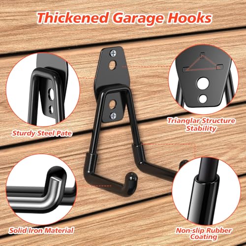 40-Pack Garage Hooks for Storage & Hanging Items, Save Space - view 3