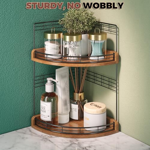 Bathroom Countertop Corner Organizer for Small Spaces, 2-Tier Counter Shelf - view 6