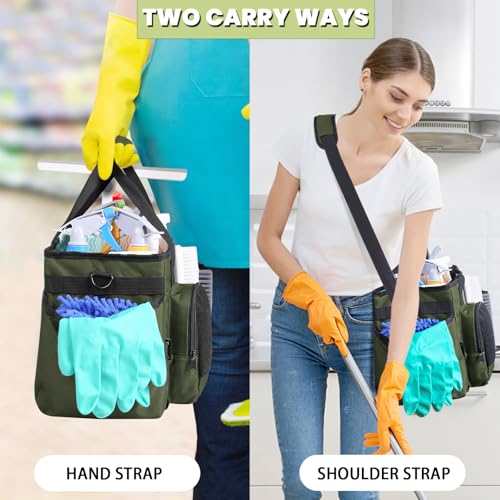 Cleaning Caddy Bag Built-in hard plastic sheet Adjustable Shoulder Strap - view 2