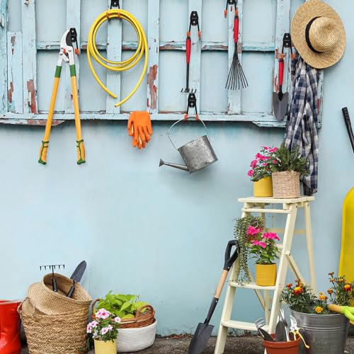 Heavy Duty Garage Hooks 6 Pack, 2.8 inch Small U Shaped Hanger, Wall Mounted Storage System, Power and Garden Tool Organizer, for Hanging Ladders, Hose, Bulk Items and More - view 5