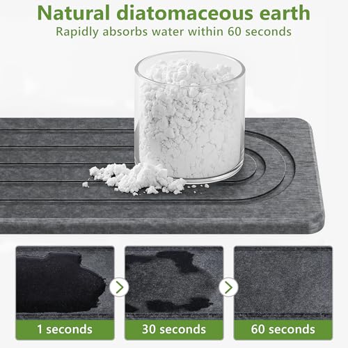 12.2in Larger Sink Caddy Organizer with Drying Stone,Sponge Holder for Sink - view 4