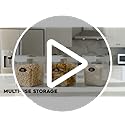 Flour Sugar Storage Containers Set of 4; 3.6L Plastic Airtight Food Storage Containers with Lids for Kitchen Pantry Organization and Storage - Dry Food Containers, Labels & Marker - view 7