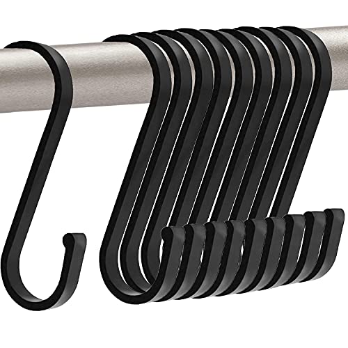10 Pack S Hooks, S Hooks Heavy Duty for Hanging, Max Load 55 lbs