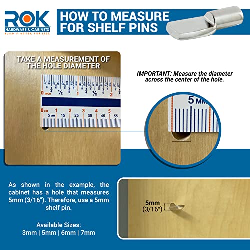 25 Pack Tiny Shelf Pins, 1/8" (3mm) Spoon Shaped, Nickel - ROKSP3N - view 4