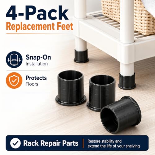 Replacement Feet Compatible with HDX Shelving - view 5