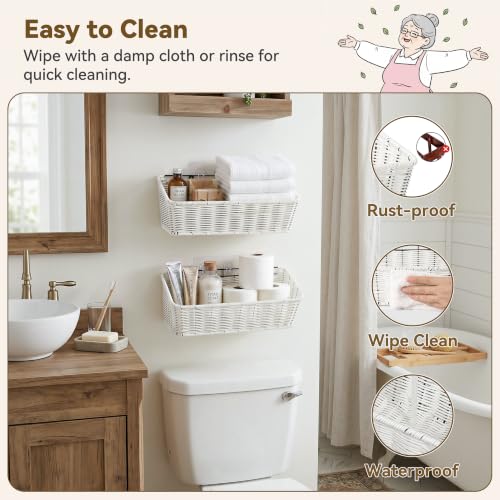 Wicker Hanging Basket, RV Storage and Organization, 2 Pack - view 4