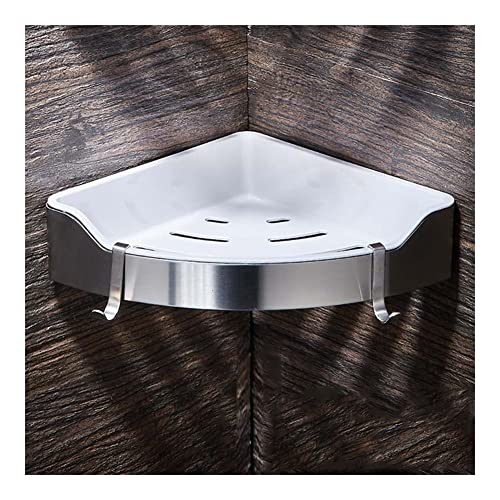 Stainless Steel Triangle Corner Shower Caddy - Wall-Mount Shelves for Bathroom & Kitchen, Durable ABS Storage Rack for Shampoo, Cosmetics & More, Smart Draining Design, Space-Saving Solutions