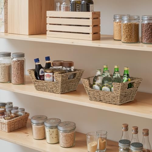 Pantry Baskets for Organizing, Small Storage Baskets, 2 Pack - view 5