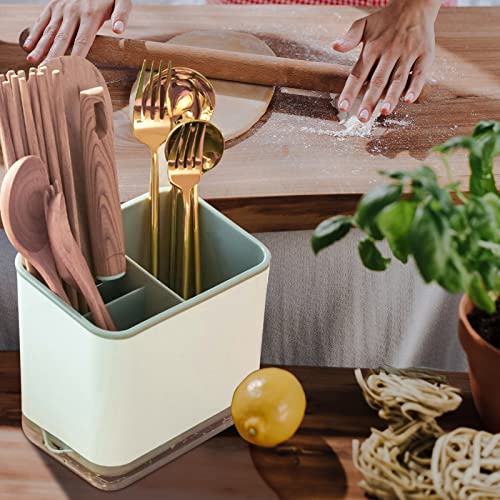 Utensil Holder Cutlery Drainer Sink Caddy, Chopsticks Holder, Grey - view 7