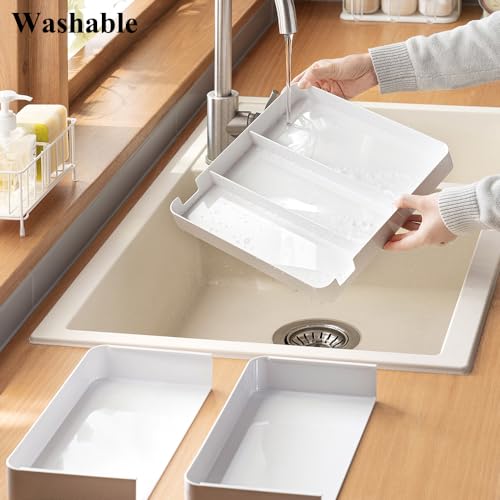 2 Pack Shallow Desk Drawer Organizer 1.73" Modular Expandable Tray - view 5