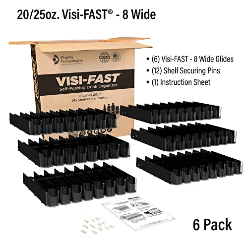 Fridge Organizer & Soda Can Dispenser for Refrigerator - Drink Dispenser & Refrigerator Storage (6-Pack) - view 5