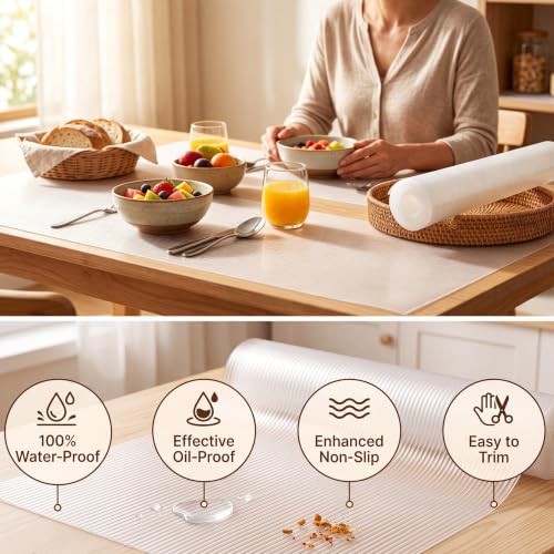 Shelf Drawer Liner for Kitchen Cabinet Non Adhesive 14 Inch Wide X 20 Ft - view 2