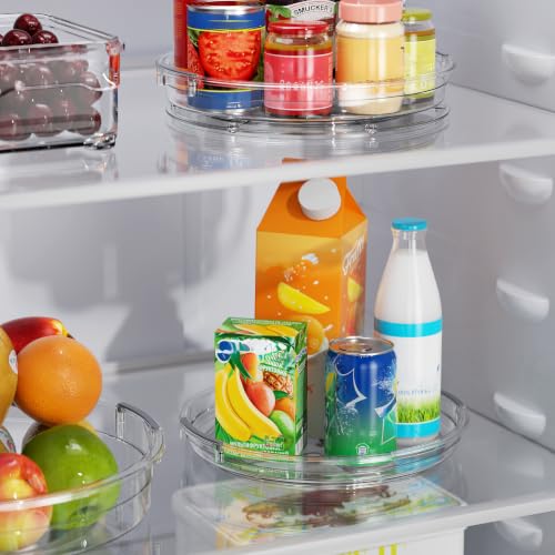 3 Pack 10.6'' Lazy Susan Organizer Turntable for Cabinet, Pantry Organizers and Storage, Rotating Condiment Organizer for Kitchen, Table Top, Fridge, Countertop, Spice Organization - view 4