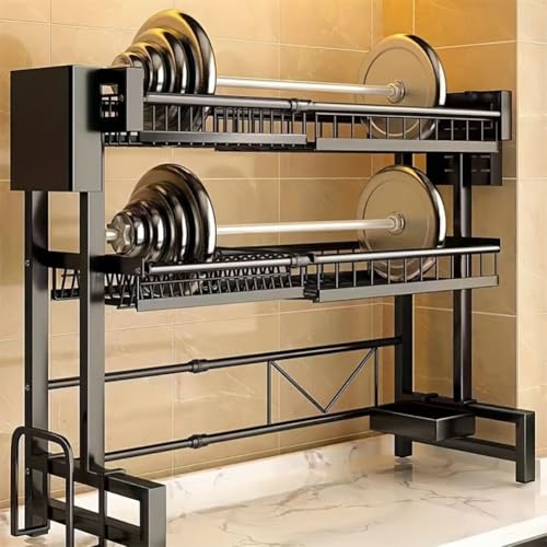 Expandable Countertop Dish Rack Organizer - Space-Saving Kitchen Sink Shelf with Drainage Function, Easy Assembly, Compact Storage, and Durable Construction for Home and Restaurant Use - view 5