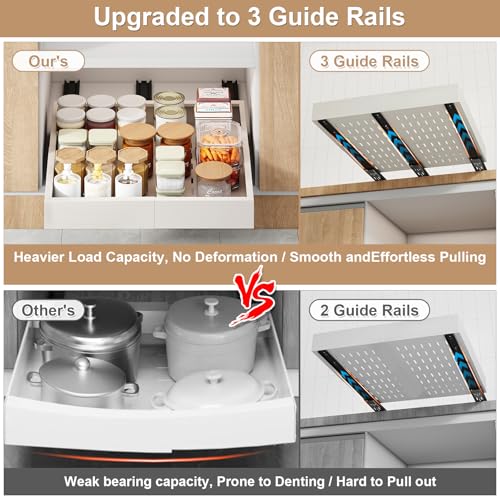 2Pc Pull out Cabinet Organizer,14"-21"W,17"-24"D,Expandable - view 4