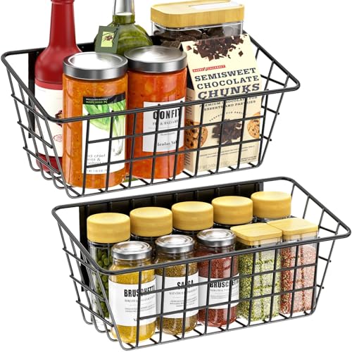 Magnetic Shelf for Fridge, 2 Pack Seasoning Organizer with Strong Magnets for Kitchen Storage Organization, Moveable Magnetic Spice Rack for Refrigerator, Whiteboard, Kitchen Counter, Cabinet
