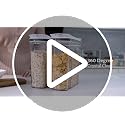 Cereal Containers Storage Set, Airtight Food Storage Container with Lid 4L/135.2oz, 2PCS BPA-FREE Plastic Pantry Organization Canisters for Rice Cereal Flour Sugar Dry Food in Kitchen - view 7