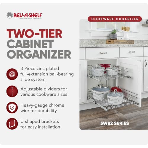 Pullout Organizer for Cabinets, Min Opening Width 17.5" - view 5