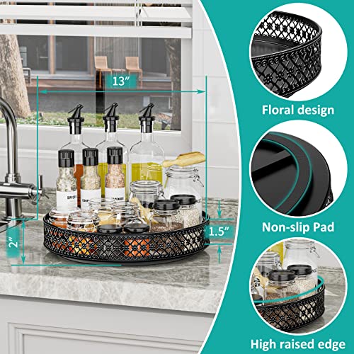 13 inch Lazy Susan Turntable - Metal Spice Organizer for Cabinet Table Top - view 3