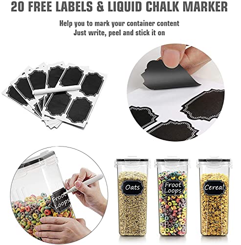 Cereal Containers Storage Set 2.5L, 8 Pack - view 6
