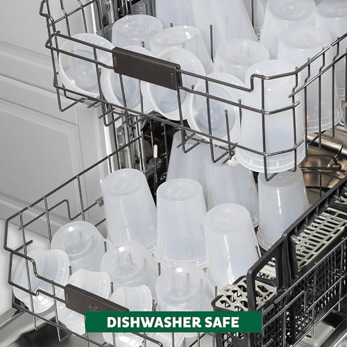 Food Storage Containers [36 Set] 16 oz Plastic Deli Containers with Lids, Slime, Soup, Meal Prep Containers | BPA Free | Stackable | Leakproof | Microwave/Dishwasher/Freezer Safe (Pack of 2) - view 6